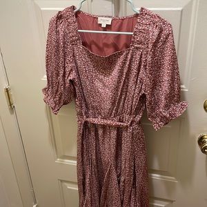 Orange Creek small floral midi dress. NWOT